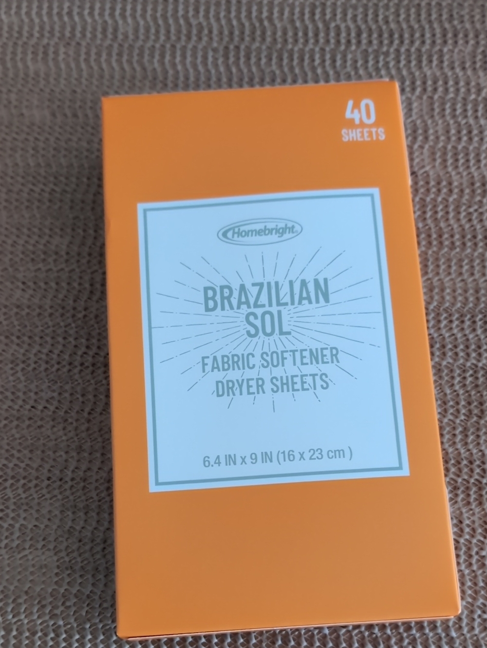 Brazilian Sol Fabric Softener Dryer Sheets New